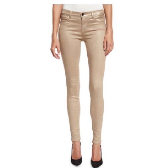 J Brand Denim - J Brand super skinny metallic jeans